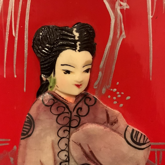 Small Hand Painted Panel Divider 18.5" W x 14" H - Picture 10 of 14